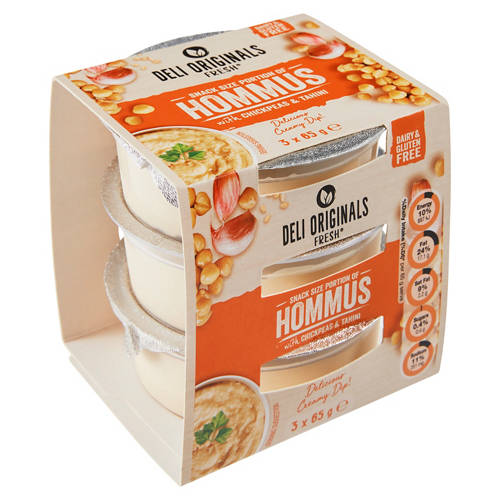 Multipack Hommus Dip 3 Pack 65g Product Image Front shot 01